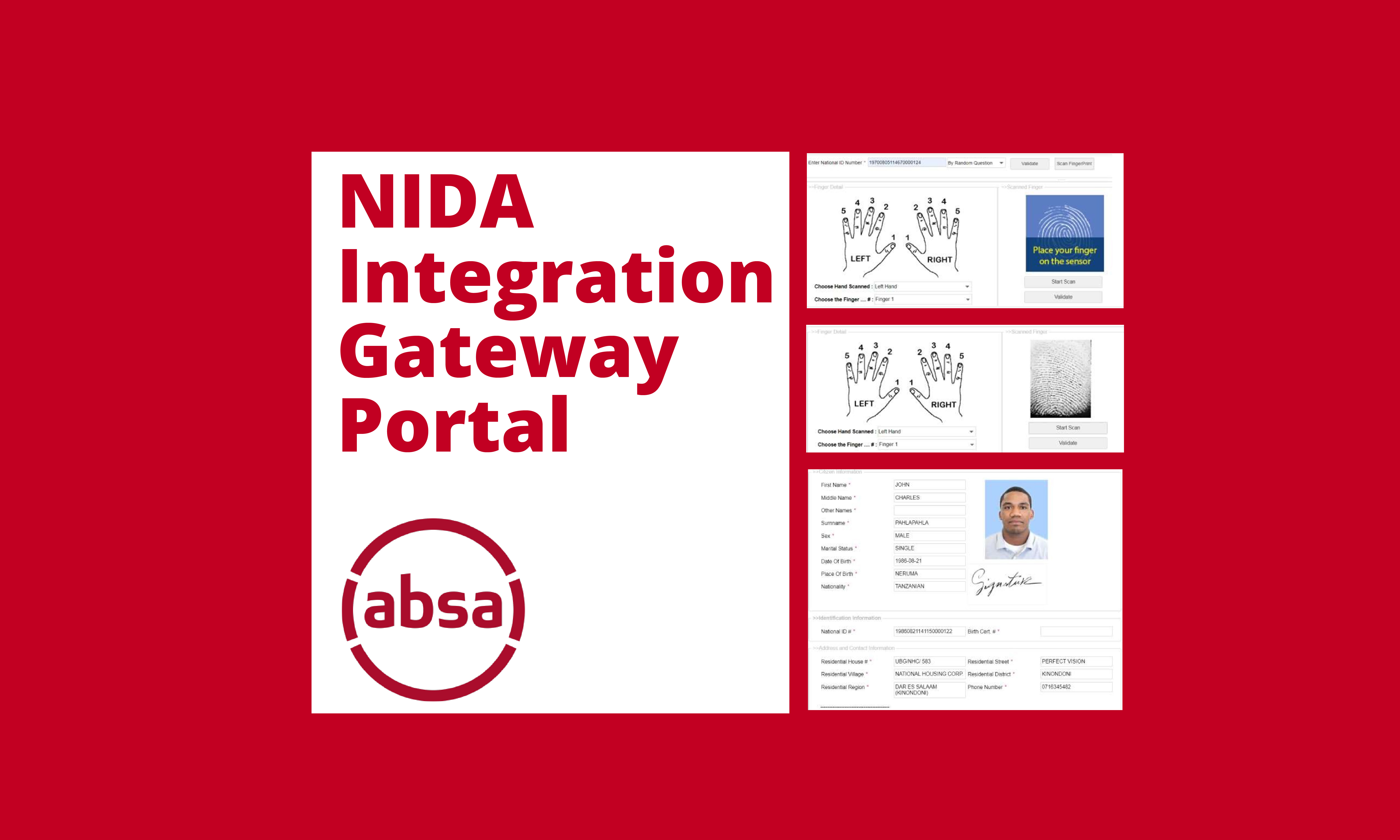 ABSA NIDA Integration