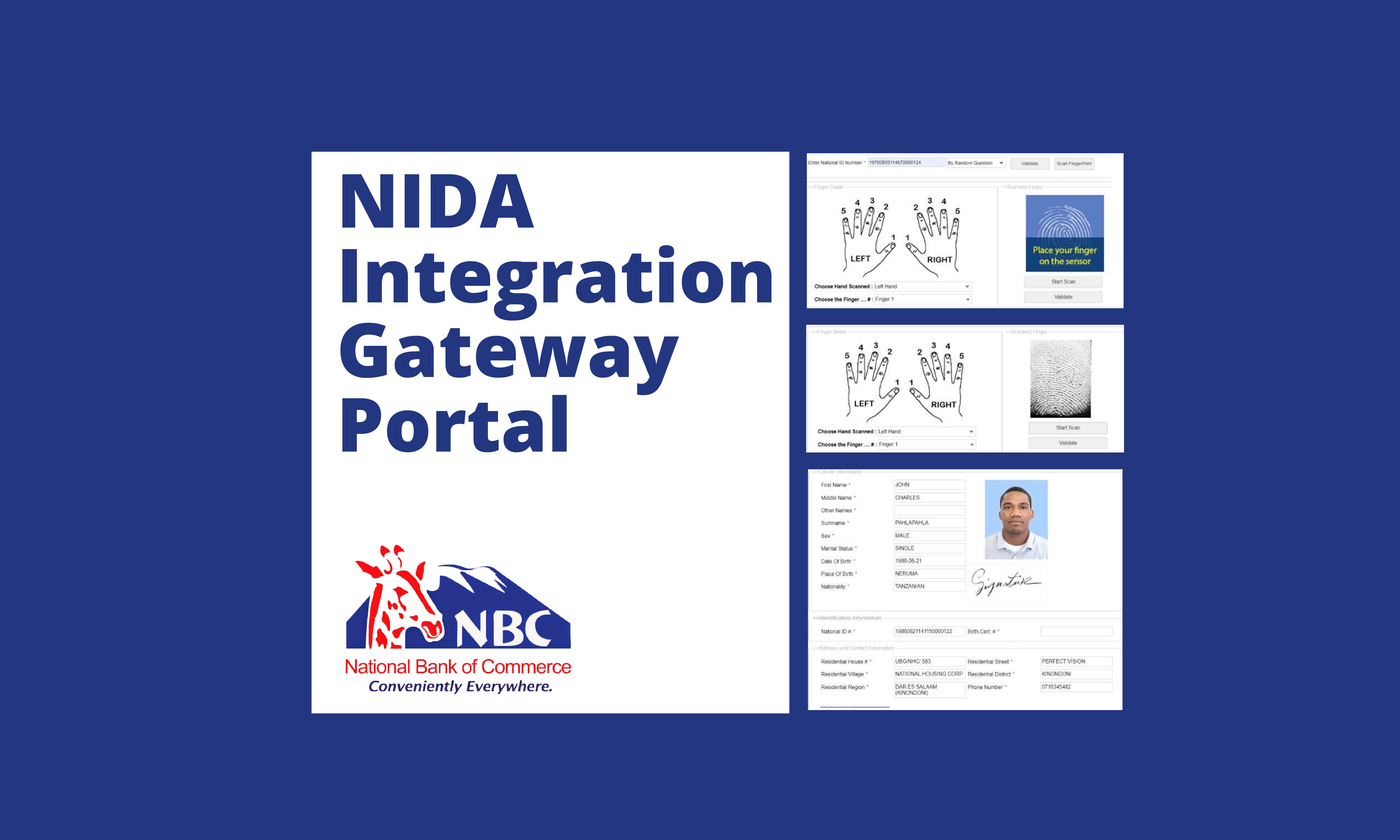 National Bank of Commerce (NBC) NIDA Integration